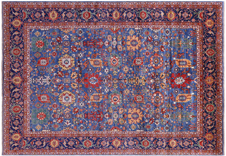 Persian Heriz Serapi Handmade Wool Rug - Manhattan Rugs