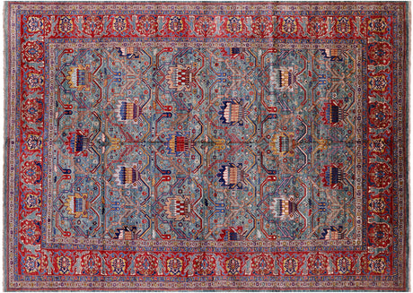Persian Heriz Serapi Hand Knotted Rug - Manhattan Rugs