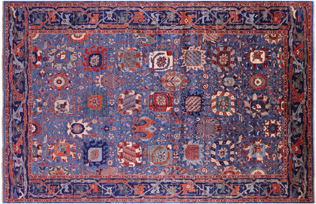 Persian Heriz Serapi Handmade Wool Rug - Manhattan Rugs
