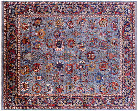 Persian Heriz Serapi Handmade Wool Rug - Manhattan Rugs