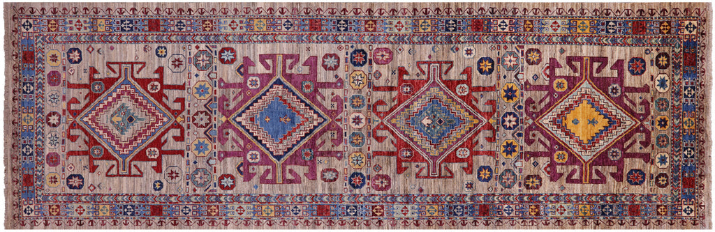 Runner Persian Heriz Serapi Hand Knotted Wool Rug - Manhattan Rugs