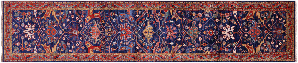 Persian Heriz Serapi Handmade Runner Rug - Manhattan Rugs