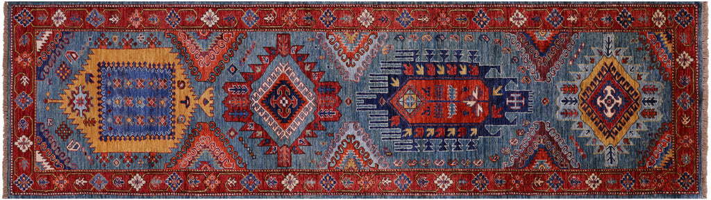 Runner Persian Heriz Serapi Hand Knotted Rug - Manhattan Rugs