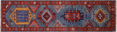 Runner Persian Heriz Serapi Hand Knotted Rug - Manhattan Rugs