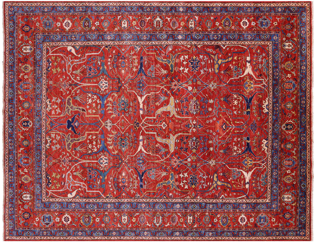 Persian Heriz Serapi Handmade Wool Rug - Manhattan Rugs