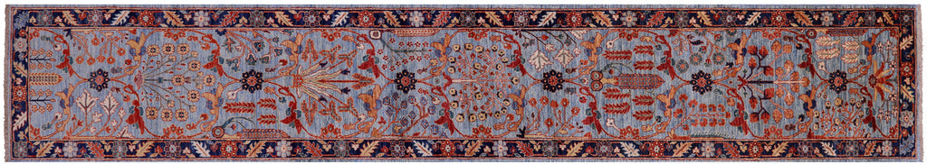 Persian Heriz Serapi Hand Knotted Runner Rug - Manhattan Rugs