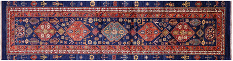 Persian Heriz Serapi Hand Knotted Runner Rug - Manhattan Rugs