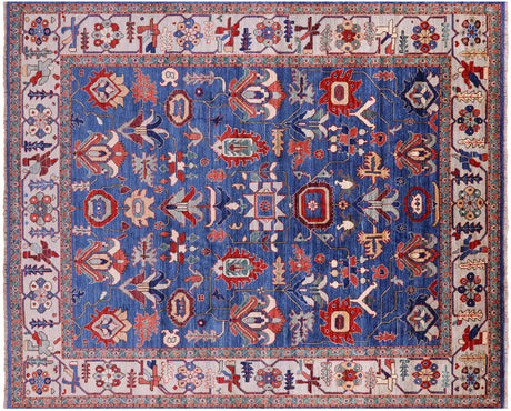 Hand Knotted Persian Heriz Serapi Wool Rug - Manhattan Rugs