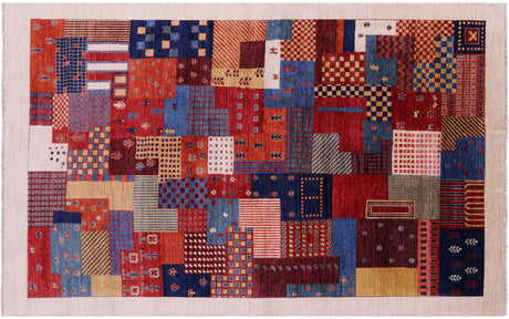 Tribal Persian Gabbeh Hand Knotted Rug - Manhattan Rugs