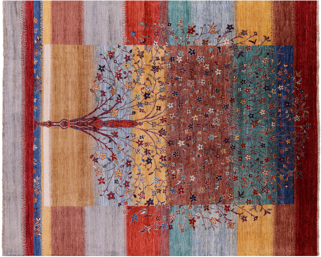 Persian Gabbeh Tribal Handmade Wool Rug - Manhattan Rugs