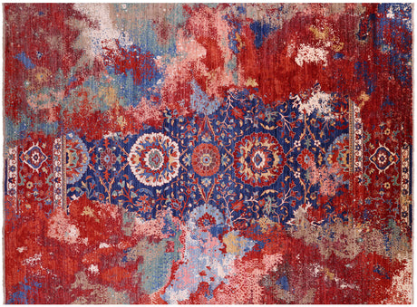 Hand Knotted Transitional Persian Heriz Serapi Rug - Manhattan Rugs