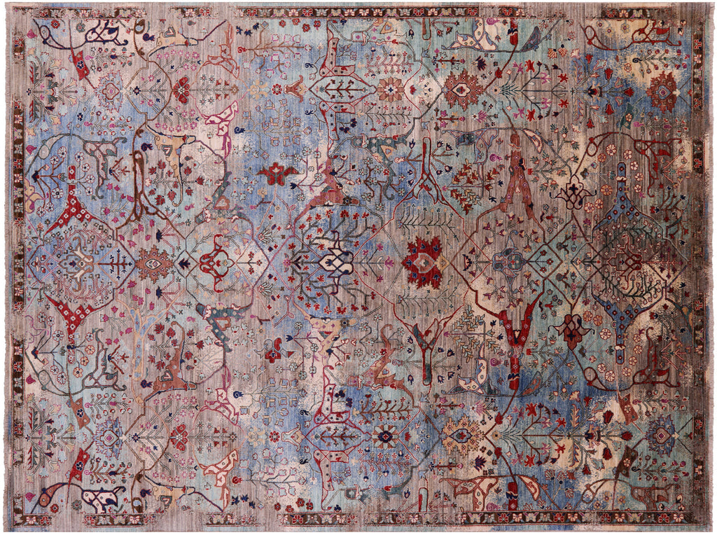 Hand Knotted Transitional Persian Heriz Serapi Rug - Manhattan Rugs