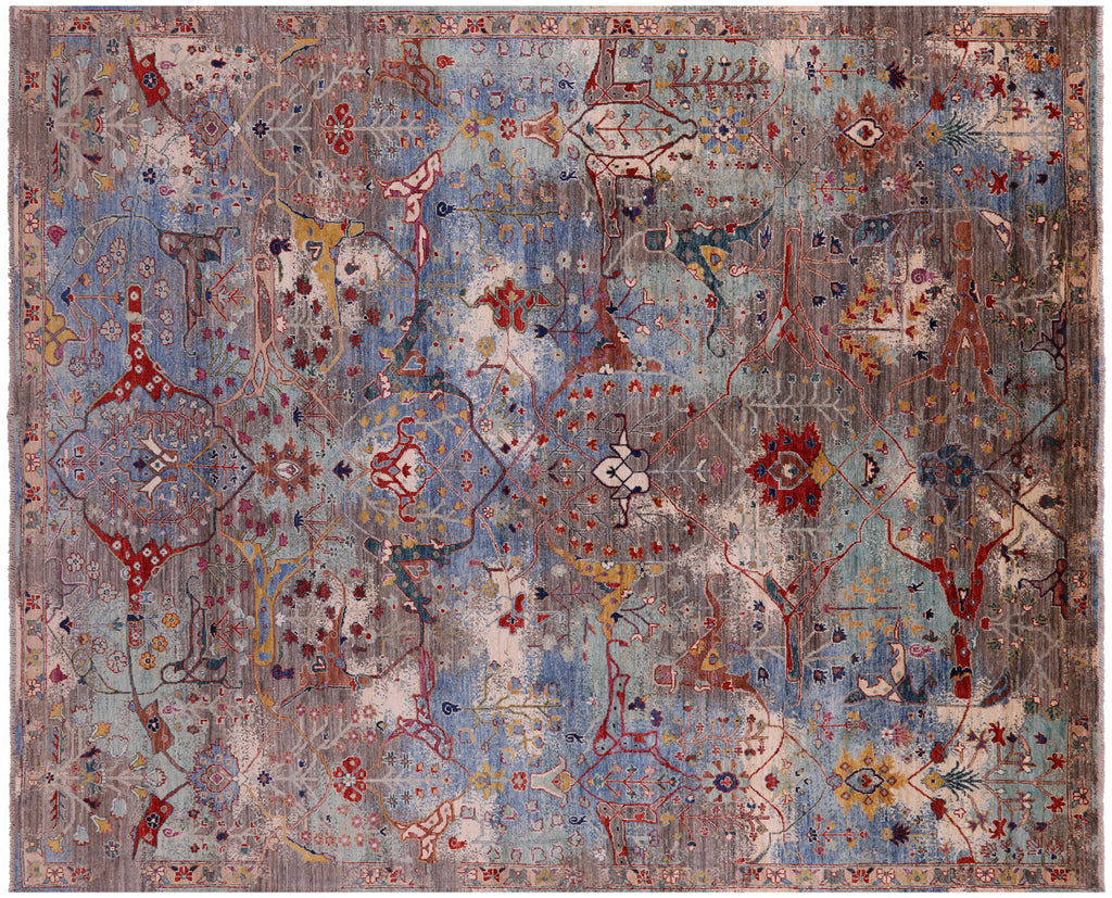 Hand Knotted Transitional Persian Heriz Serapi Rug - Manhattan Rugs