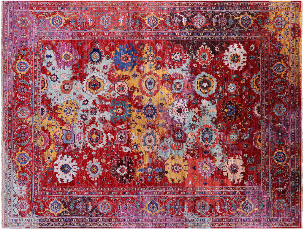 Handmade Transitional Persian Heriz Serapi Rug - Manhattan Rugs