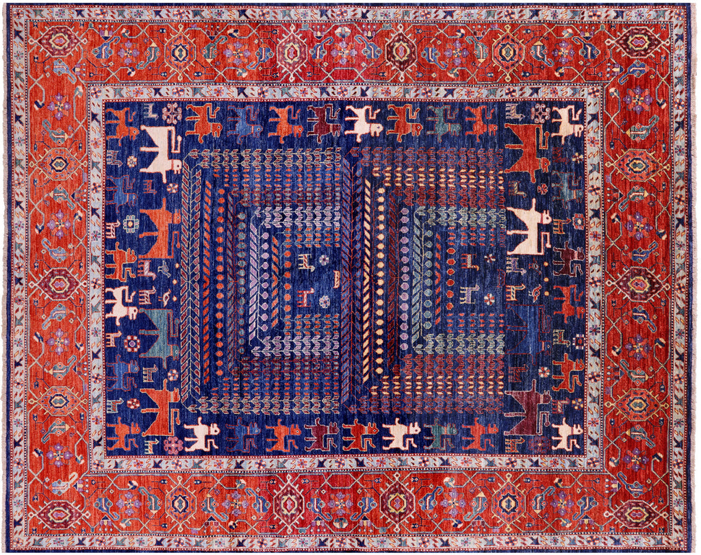 Persian Heriz Serapi Handmade Wool Rug - Manhattan Rugs