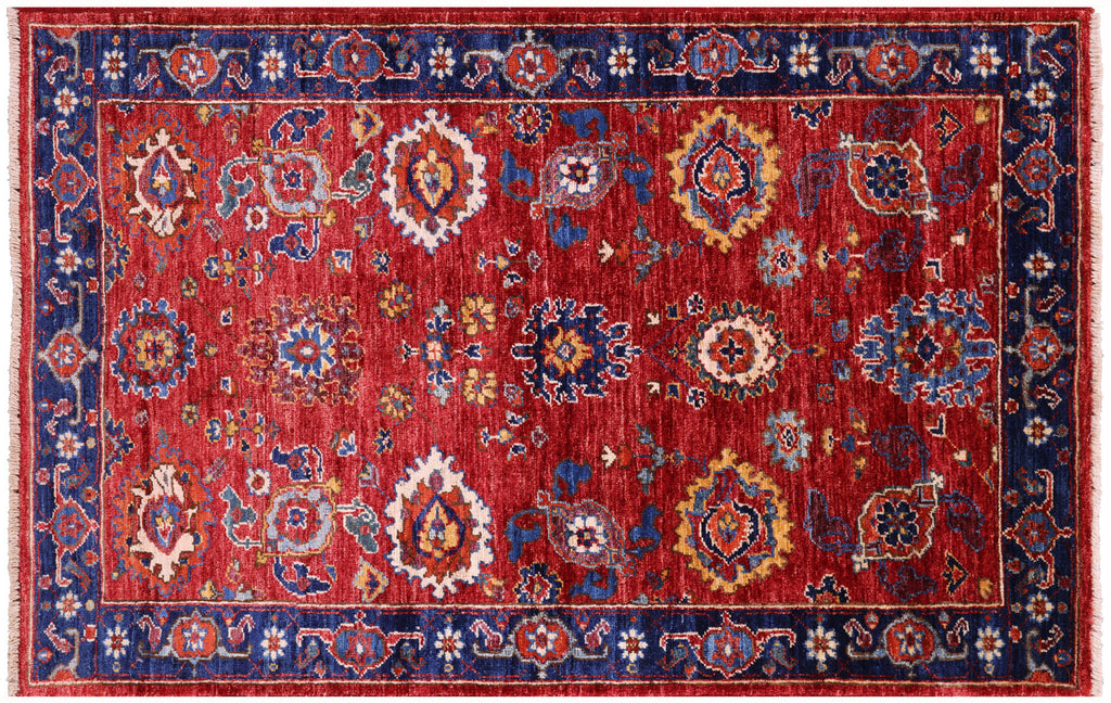 Persian Heriz Serapi Hand Knotted Wool Rug - Manhattan Rugs
