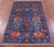 Blue 3' 1" X 5' 1" Persian Heriz Serapi Handmade Rug - Q22940