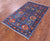 Blue 3' 1" X 5' 1" Persian Heriz Serapi Handmade Rug - Q22940