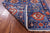 Blue 3' 1" X 5' 1" Persian Heriz Serapi Handmade Rug - Q22940