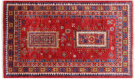 Red Tribal Fine Serapi Handmade Wool Rug - Manhattan Rugs