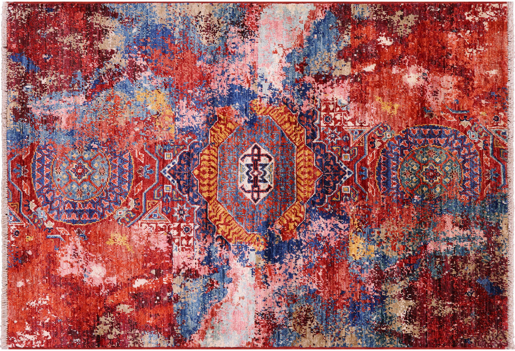 Transitional Mamluk Hand-Knotted Wool Rug - Manhattan Rugs