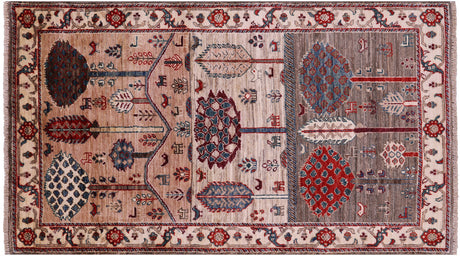 Persian Tribal Gabbeh Handmade Wool Rug - Manhattan Rugs