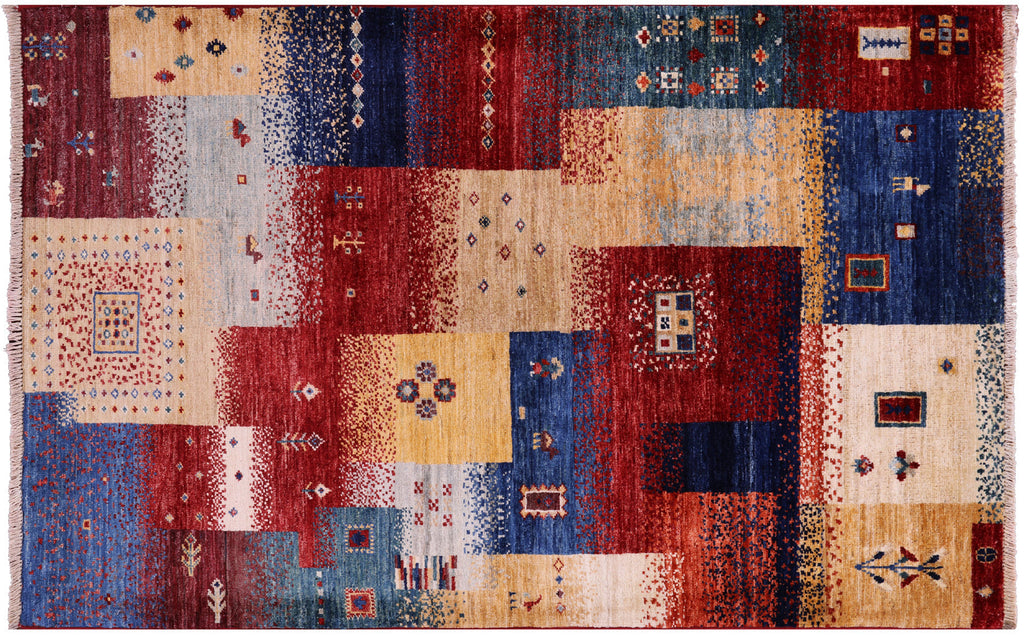 Tribal Persian Gabbeh Handmade Wool Rug - Manhattan Rugs