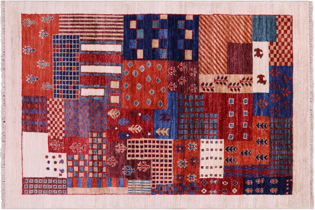 Tribal Persian Gabbeh Handmade Wool Rug - Manhattan Rugs