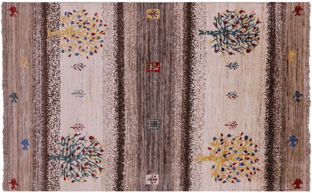 Persian Gabbeh Tribal Hand Knotted Rug - Manhattan Rugs