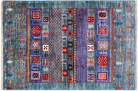 Tribal Persian Gabbeh Hand Knotted Rug - Manhattan Rugs