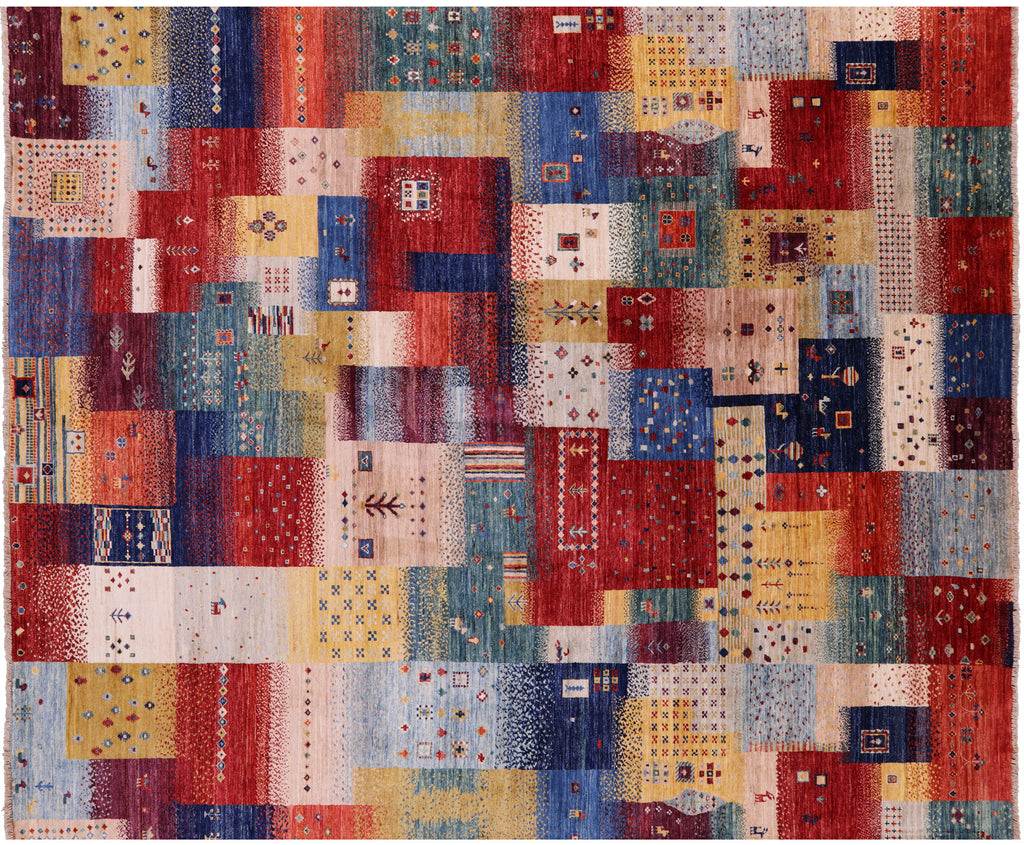 Tribal Persian Gabbeh Handmade Wool Rug - Manhattan Rugs