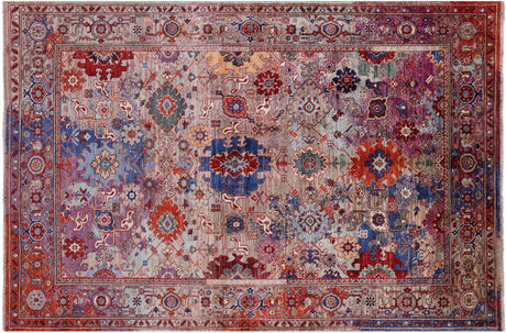 Transitional Persian Heriz Serapi Hand Knotted Wool Rug - Manhattan Rugs