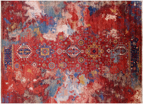 Handmade Transitional Persian Heriz Serapi Rug - Manhattan Rugs