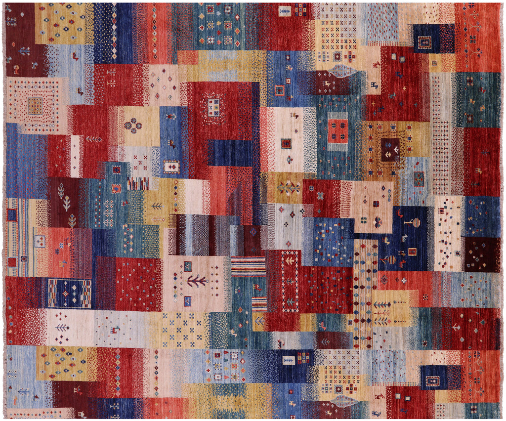 Persian Gabbeh Tribal Hand Knotted Wool Rug - Manhattan Rugs