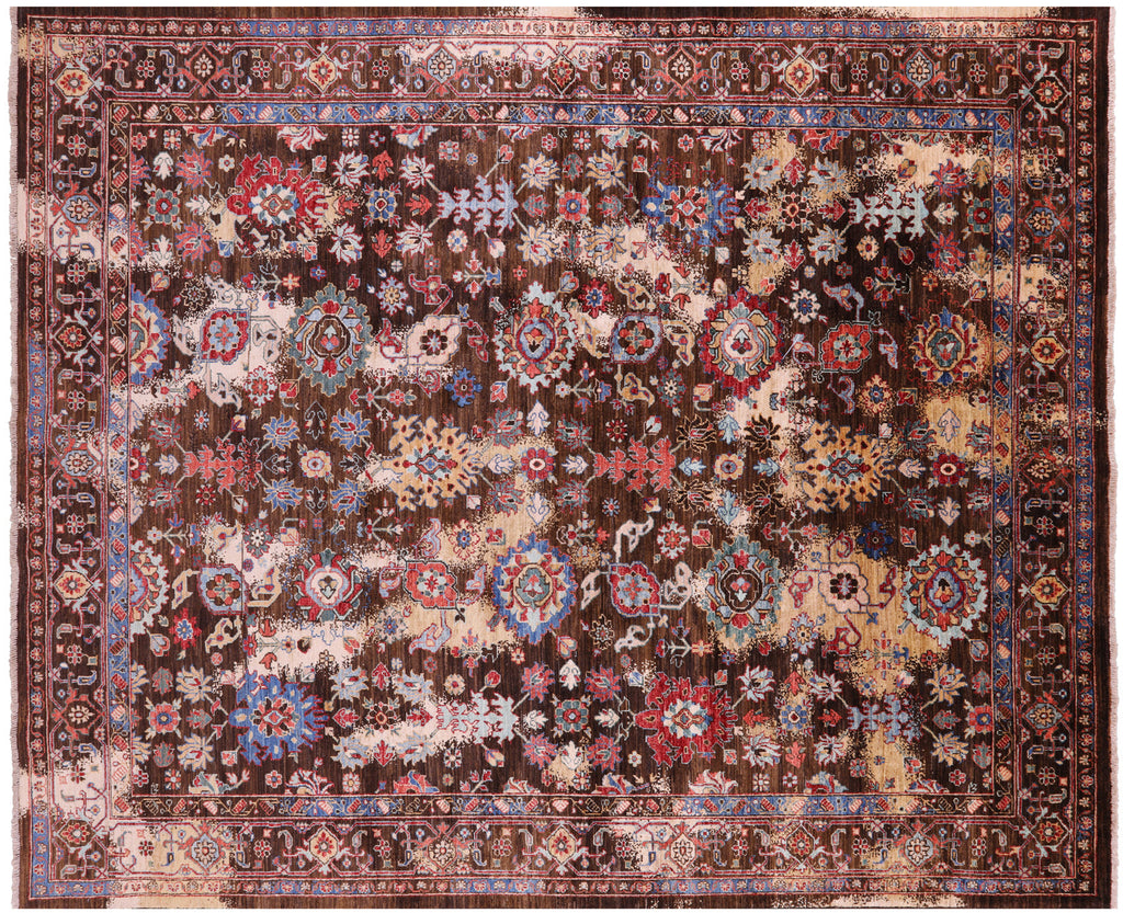 Transitional Persian Heriz Serapi Hand-Knotted Rug - Manhattan Rugs