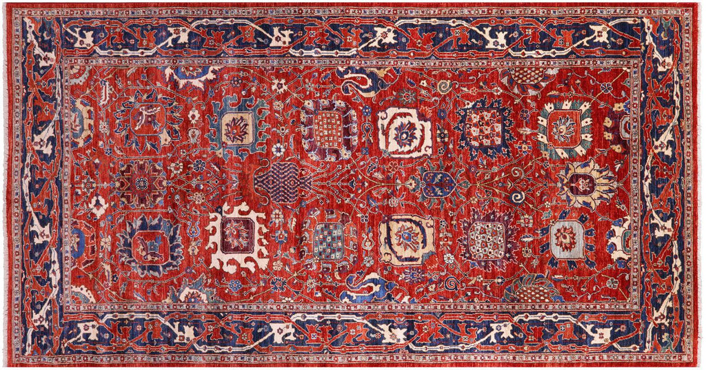 Persian Heriz Serapi Handmade Wool Rug - Manhattan Rugs