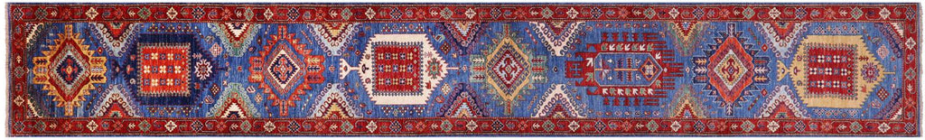 Persian Heriz Serapi Hand Knotted Runner Rug - Manhattan Rugs