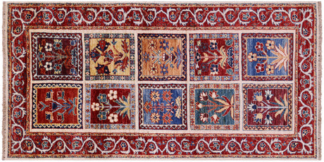 Runner Persian Garden Design Handmade Rug - Manhattan Rugs