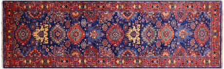 Persian Heriz Serapi Hand Knotted Runner Rug - Manhattan Rugs