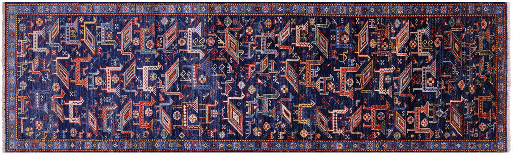 Runner Persian Heriz Serapi Hand Knotted Wool Rug - Manhattan Rugs