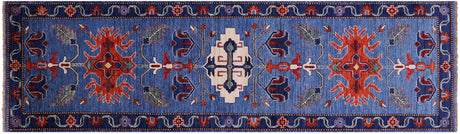 Persian Heriz Serapi Handmade Runner Rug - Manhattan Rugs