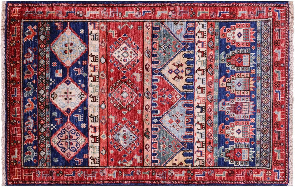 Tribal Persian Gabbeh Handmade Wool Rug - Manhattan Rugs