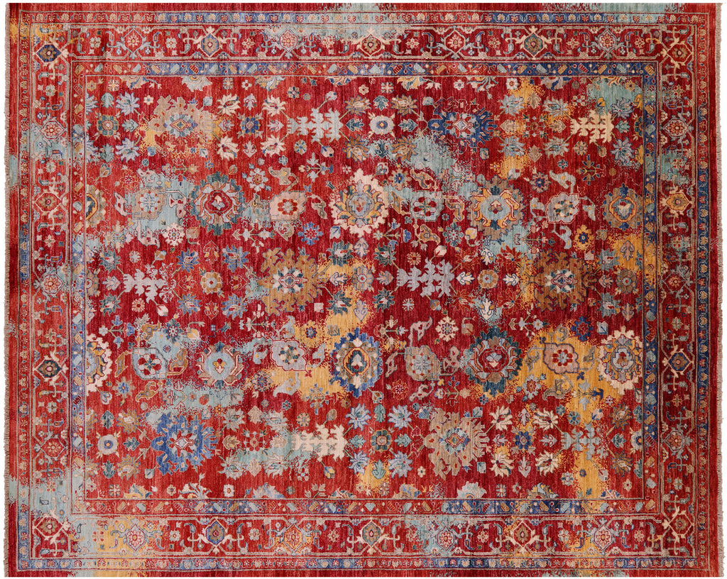Hand-Knotted Transitional Persian Heriz Serapi Rug - Manhattan Rugs