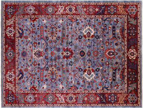 Persian Heriz Serapi Hand-Knotted Wool Rug - Manhattan Rugs