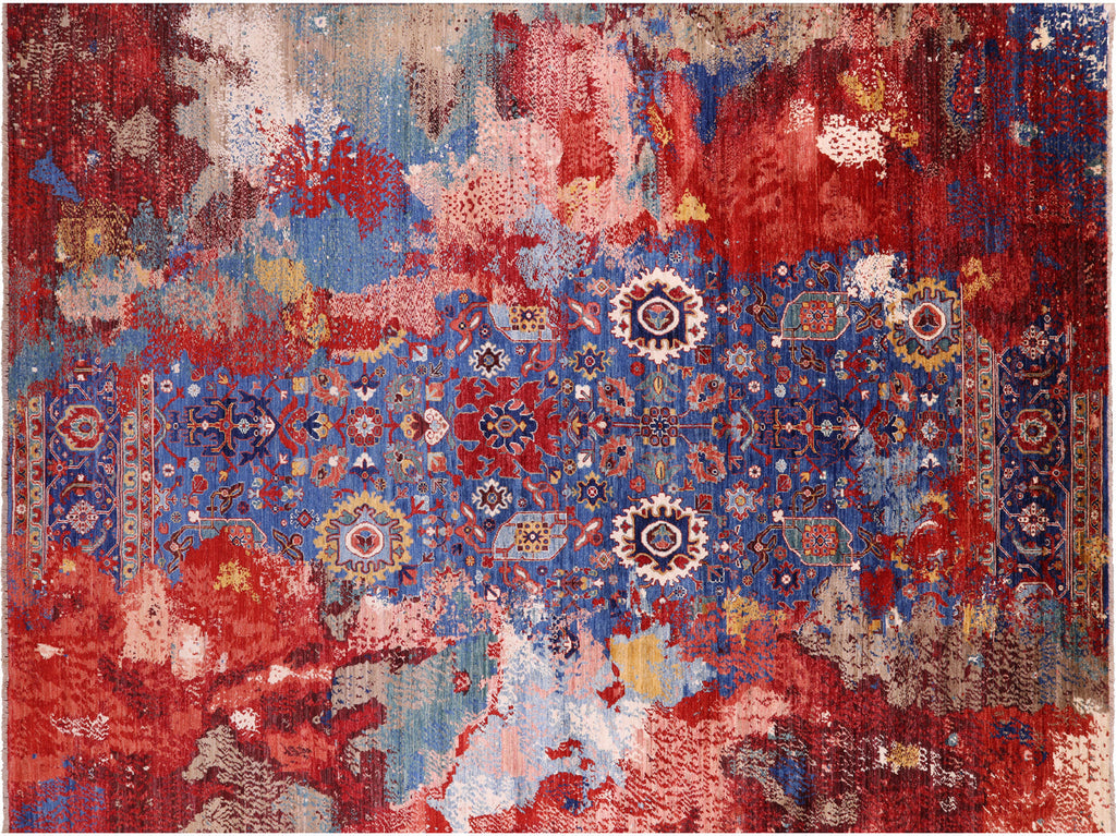 Hand-Knotted Transitional Persian Heriz Serapi Rug - Manhattan Rugs