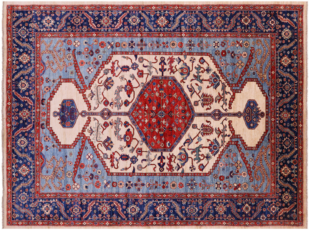 Persian Heriz Serapi Hand Knotted Wool Rug - Manhattan Rugs