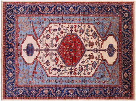 Persian Heriz Serapi Hand Knotted Wool Rug - Manhattan Rugs