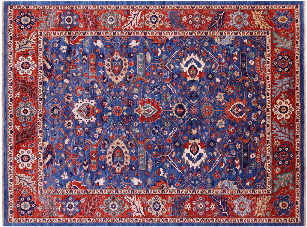 Hand-Knotted Persian Heriz Serapi Wool Rug - Manhattan Rugs
