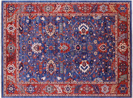 Hand-Knotted Persian Heriz Serapi Wool Rug - Manhattan Rugs