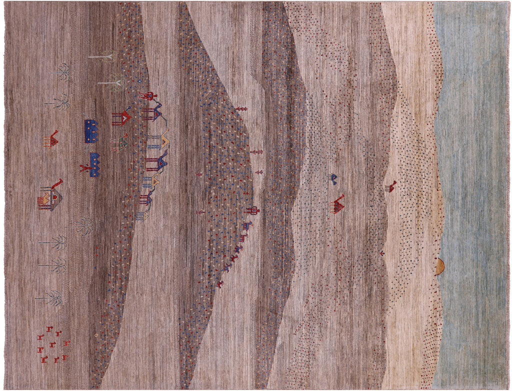 Tribal Persian Gabbeh Handmade Wool Rug - Manhattan Rugs